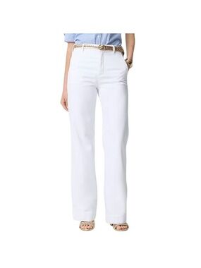 J Crew Jeans 27 Slim Wide Leg White